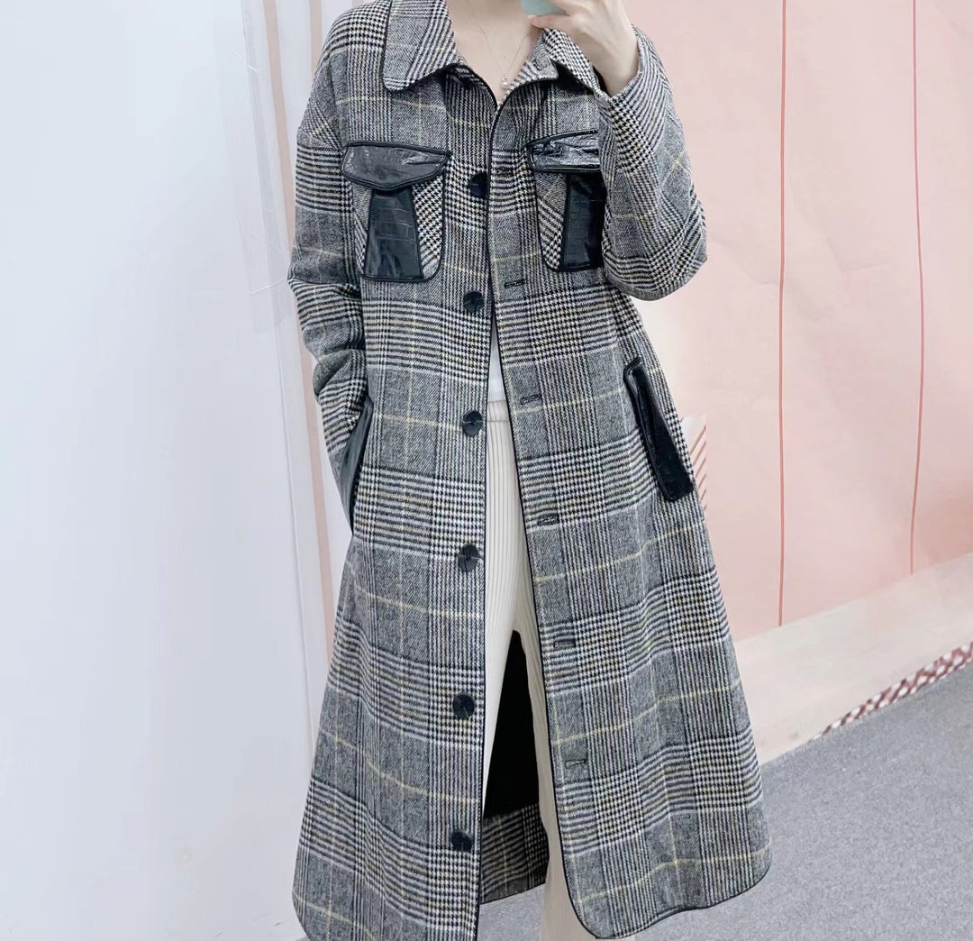 Dame plus size ternet frakke med praktiske lommer og elegant snit Stilla