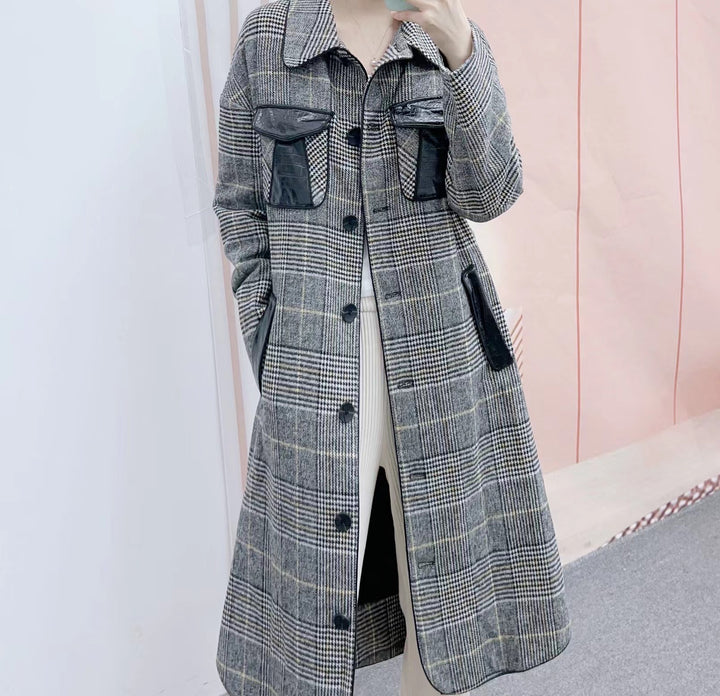 Dame plus size ternet frakke med praktiske lommer og elegant snit Stilla