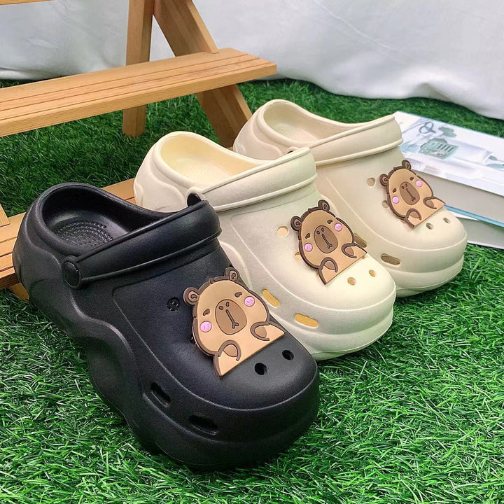 Unisex clogs med sødt bjørn motiv Stilla