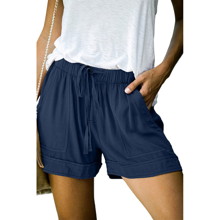 Dame Behagelige Sommer-shorts med elastisk talje og praktiske lommer Skovae