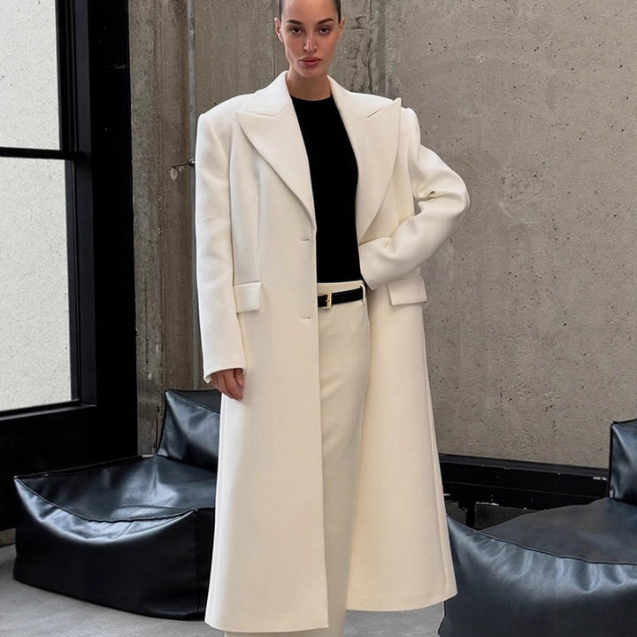 Dame oversized Uldfrakke Stilla
