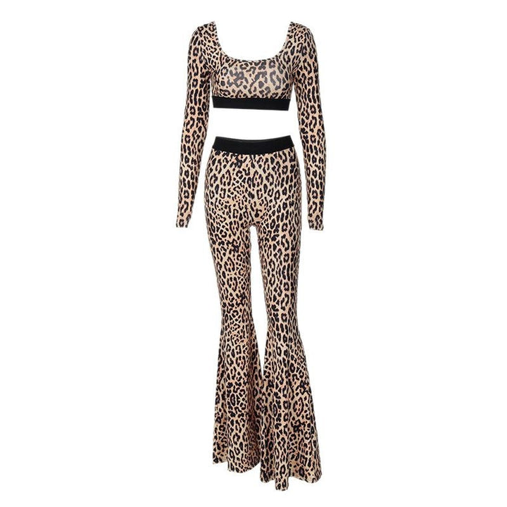 Dame Figurtilpasset Flared Jumpsuit med Dyreprint Skovae