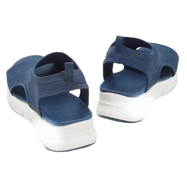 Dame åndbare sling-sandaler med elastisk overmateriale og polstret fodseng Stilla