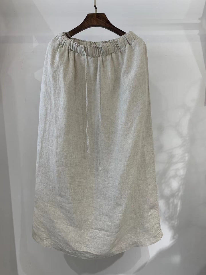 Femme Stribet Løs Maxi-Nederdel Stilla