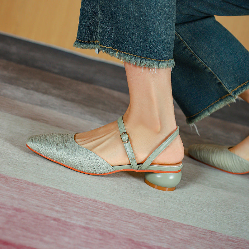 Dame elegante Slingback-flade Stilla