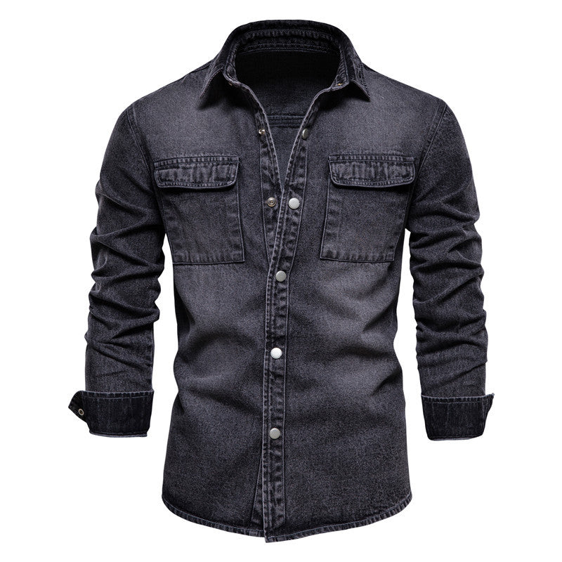 Herrer Denim-Skjorte Stilla