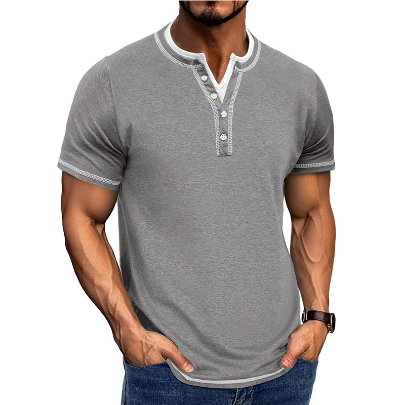 Herrer Poloshirt med knaplukning Stilla