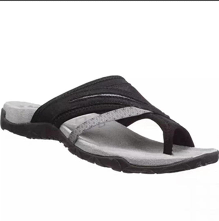 Dame fodsenge-sandaler med ergonomisk form og skridsikker sål Stilla