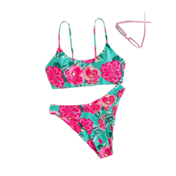 Dame bikini sæt med blomstret design og kvalitetsstof Skovae