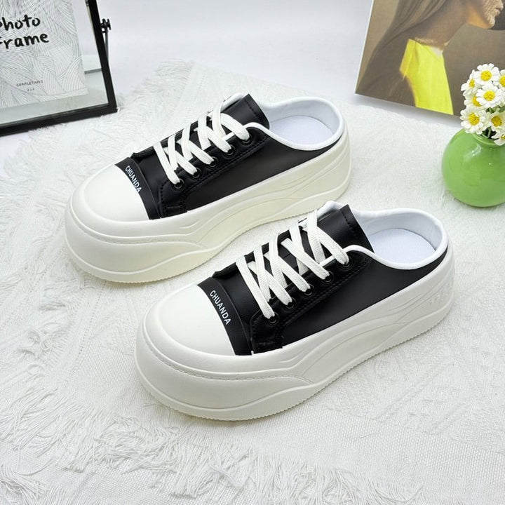 Dame Chunky Slip-On Sneakers med støddæmpende sål og åndbar overfladestruktur Stilla