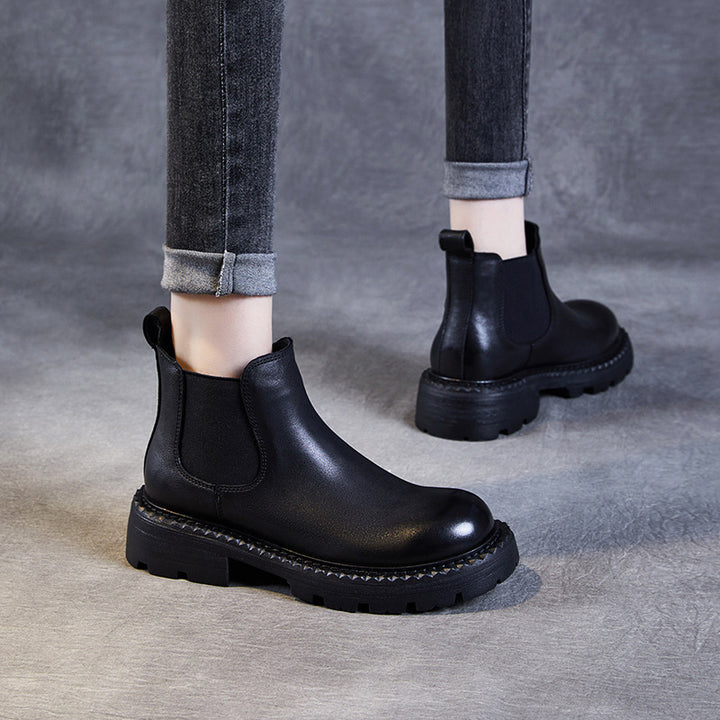 Dame Chunky-sål Chelsea-støvler med slip-on-design Stilla