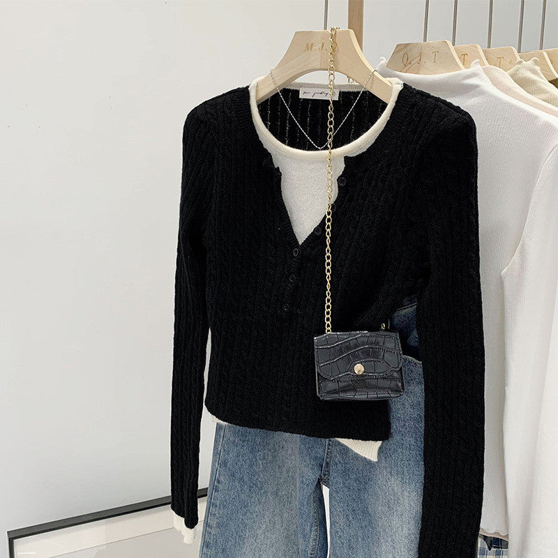 Femme Struktureret Knap-Cardigan Stilla