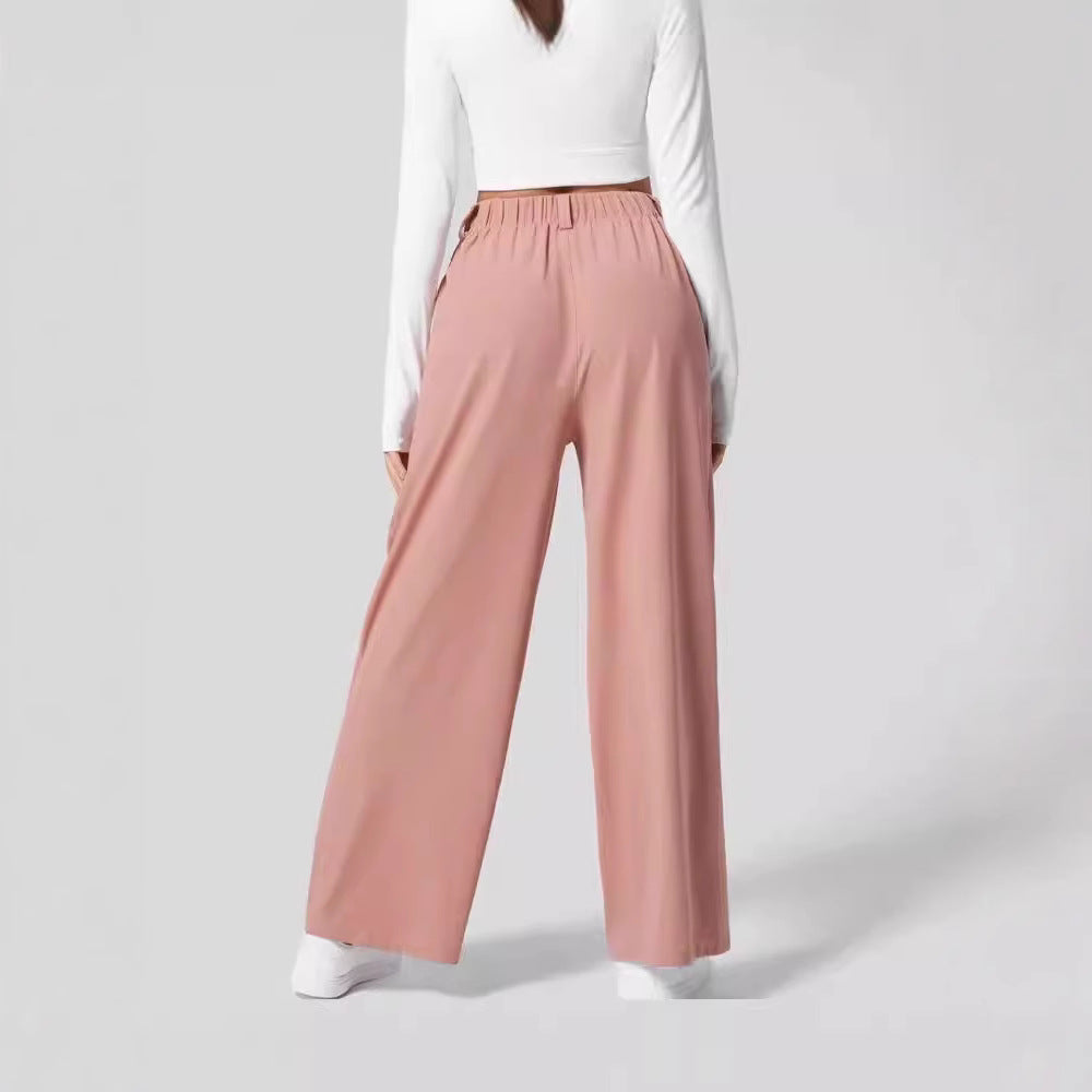 Dame Bredskårede Culotte-bukser med elastisk talje Stilla
