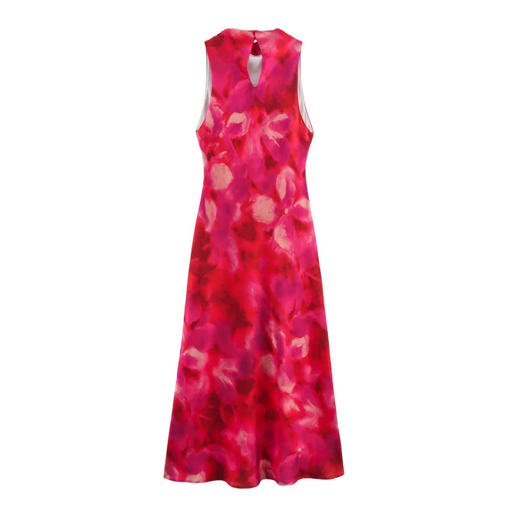 Femme Ærmeløs Blomsterprint Maxi Kjole Stilla