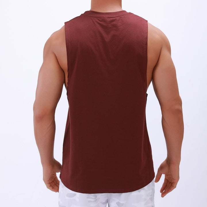 Herrer Sporty Muskel-Tanktop i høj kvalitets bomuldsblanding med ergonomisk snit Stilla