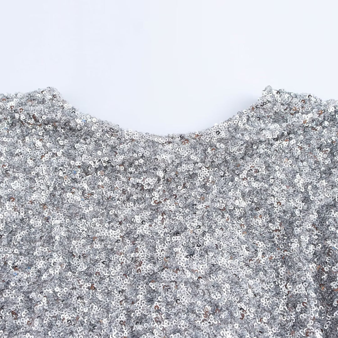Femme Sparkling Langærmet Bodycon Kjole Stilla