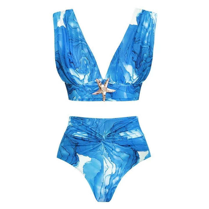 Dame Bikinisæt med elegant indpakningsdesign og moderigtig udsmykning Stilla