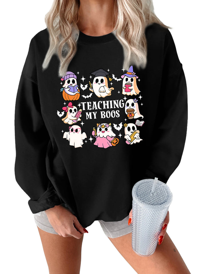Dame sweatshirt med legende Halloween design og afslappet pasform Stilla