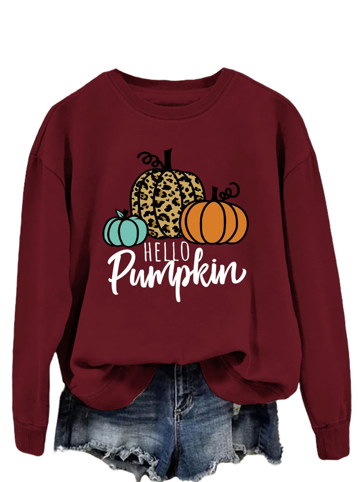 Kvinders sweatshirt med kreativt efterårsdesign og afslappet pasform Stilla