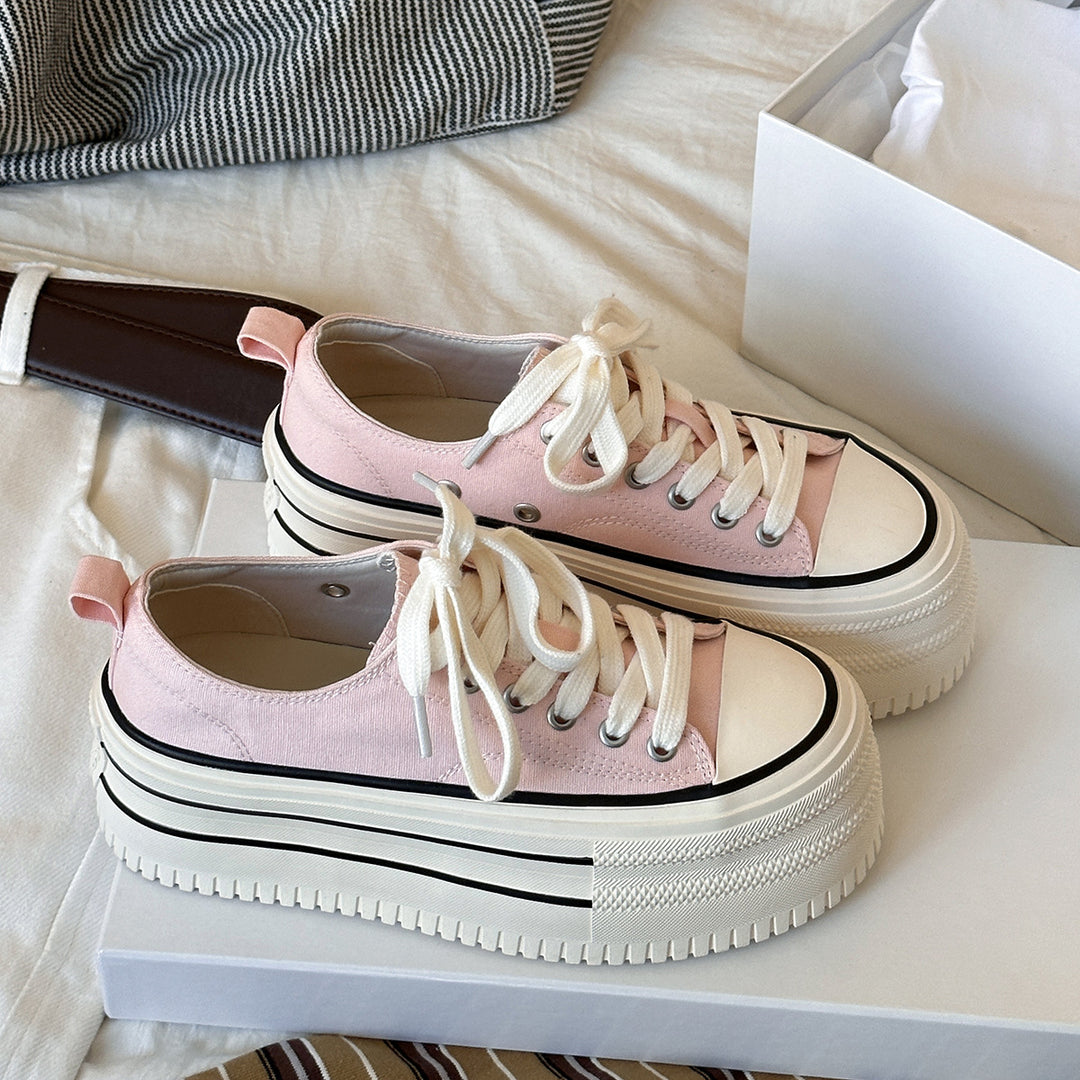 Femme Platform Fritid Sneakers Stilla