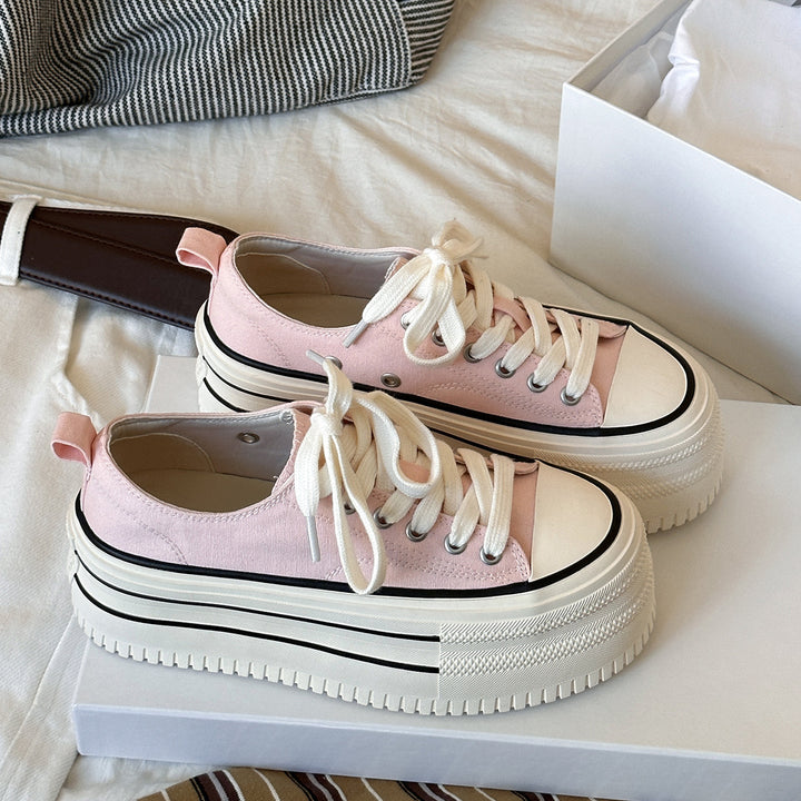 Femme Platform Fritid Sneakers Stilla