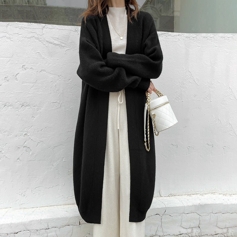 Femme Åben-Front Langstrik-Cardigan Stilla