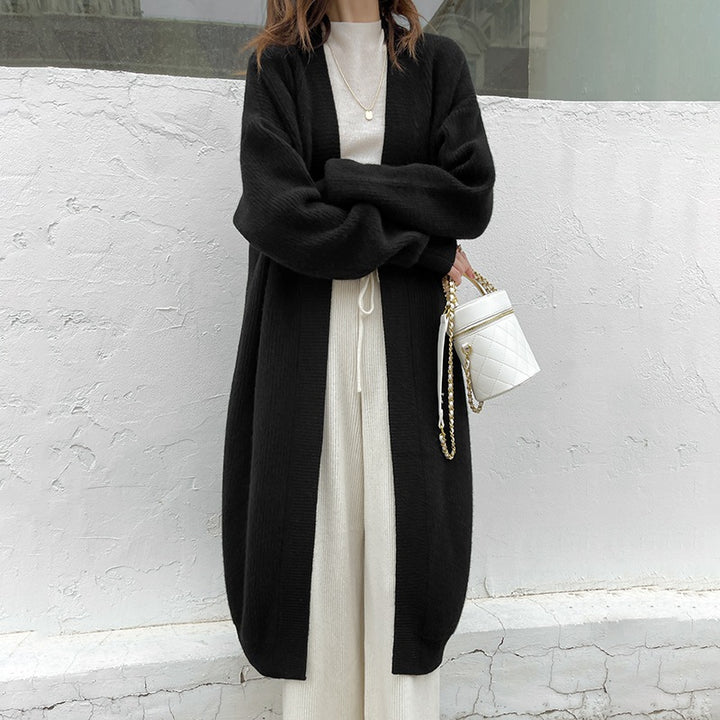 Femme Åben-Front Langstrik-Cardigan Stilla