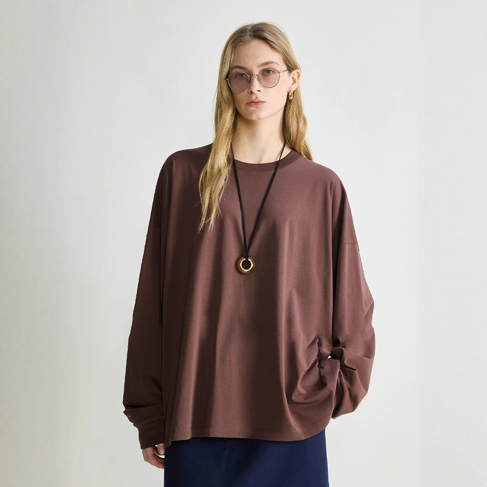 Kvindernes langærmede skjorte i minimalistisk design Stilla