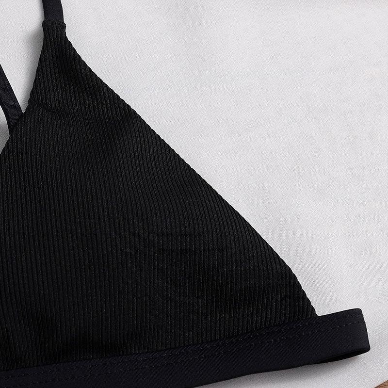 Dame Triangel-Bikini-Bh med justerbare stropper Skovae