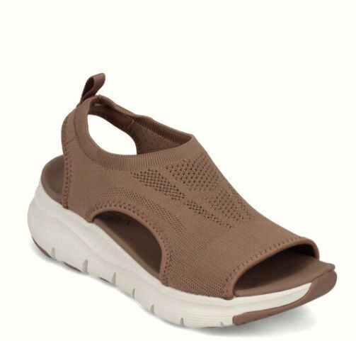 Dame moderne Slip-On Sandaler med åndbart stof og dæmpende sålprofil Stilla