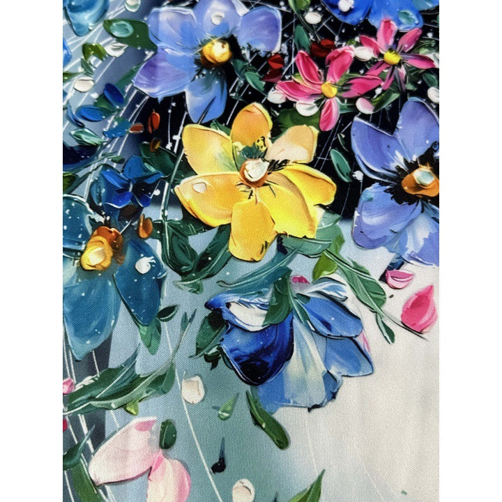 Dame Blomstertryk A-Linie Kjole Stilla