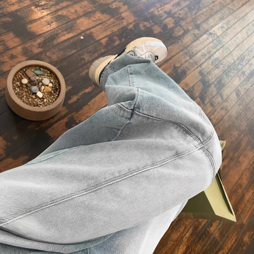 Dame Bredskårne højtaljede jeans med trendy design Stilla