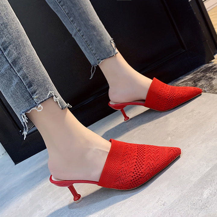 Dame Mode Mules med elegant spids og behagelig hæl Stilla