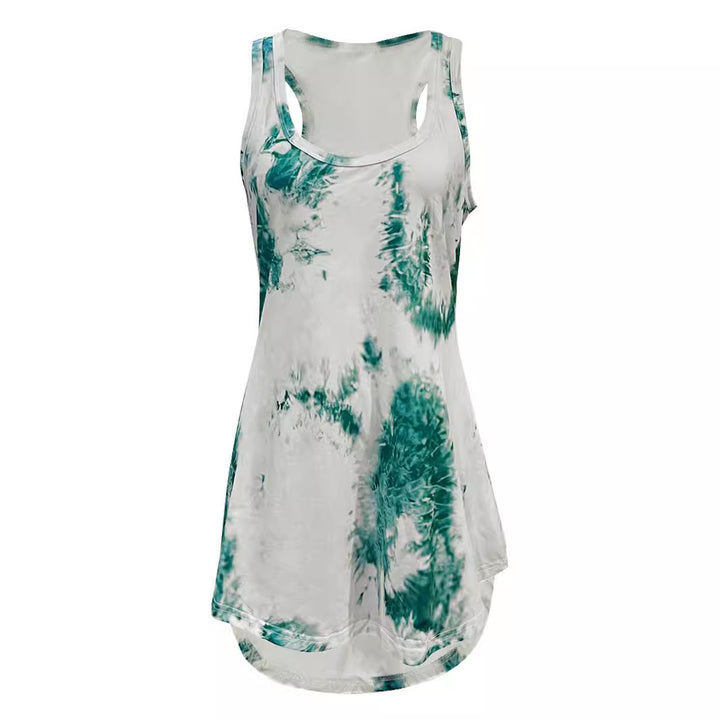 Dame Stilfuld Tie-Dye Tankkjole Stilla