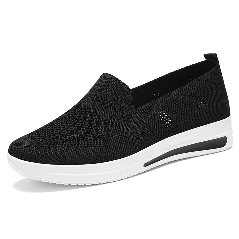 Dame Åndbar Komfort-Sneaker med fleksibelt Slip-On Design Stilla