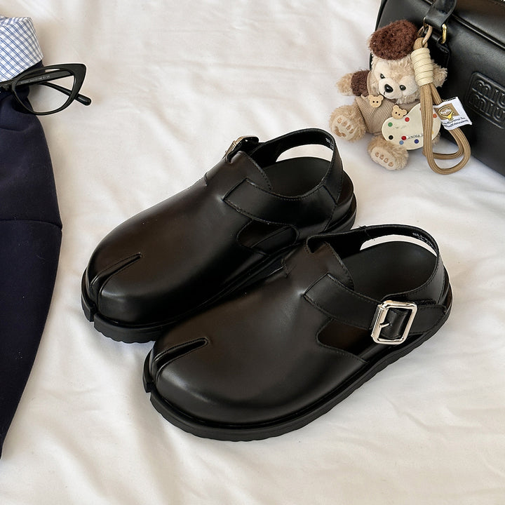 Femme Stilfulde Åbne Tå Spænde Sandaler Stilla