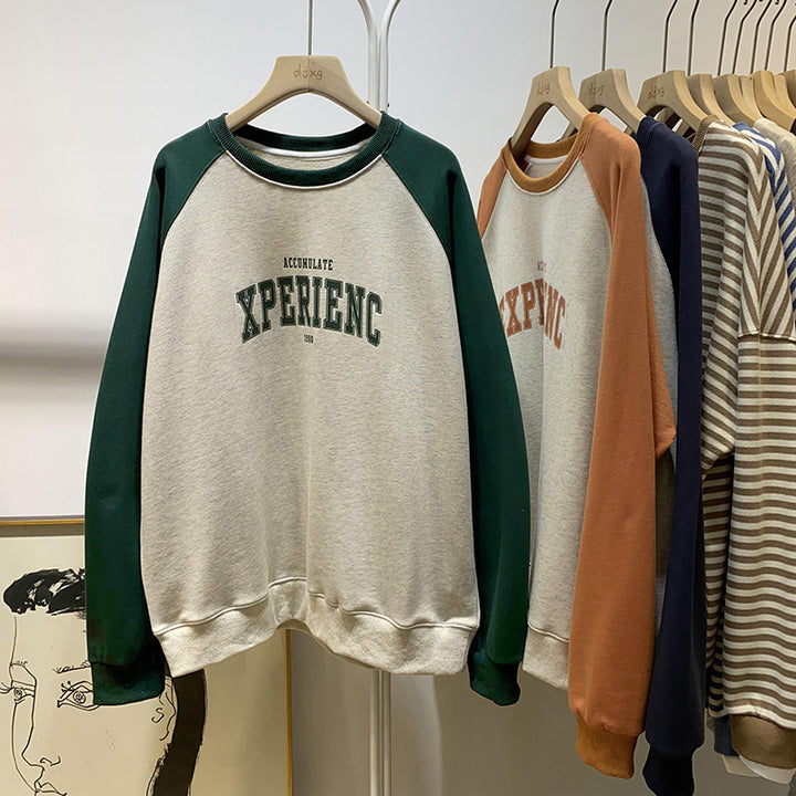 Femme Casual Raglan-ærmer Sweatshirt Stilla