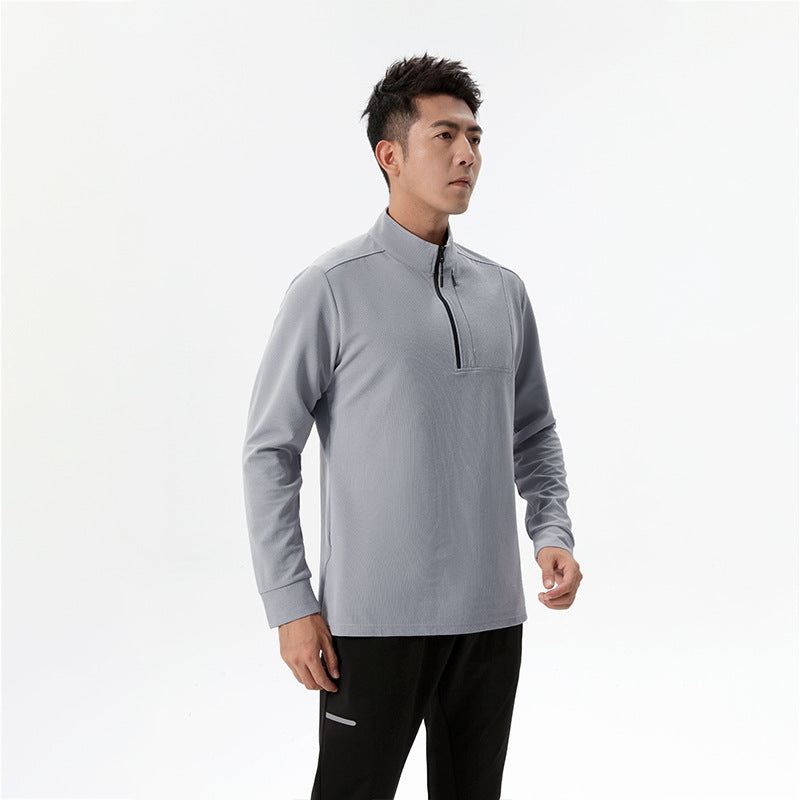 Herre Sport Pullover med halv lynlås og fugtabsorberende egenskaber Stilla