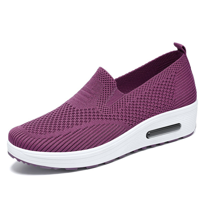 Dame Sporty Slip-On Sko med åndbart Mesh-Overmateriale Stilla