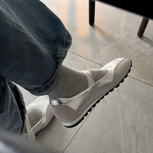 Dame Retro-inspirerede justerbare stropper Mary Jane ballerinas Stilla
