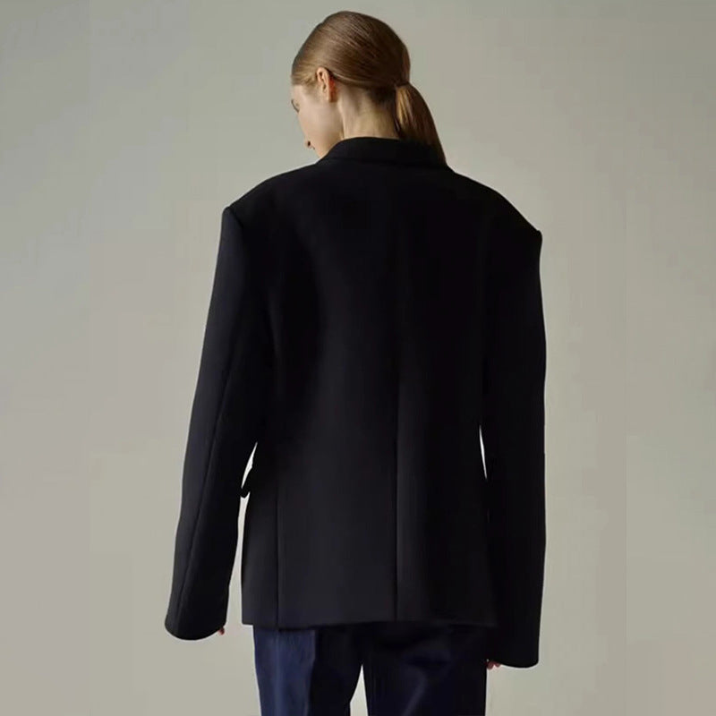 Damer elegant oversized blazer med sofistikeret indvendig jakke Stilla