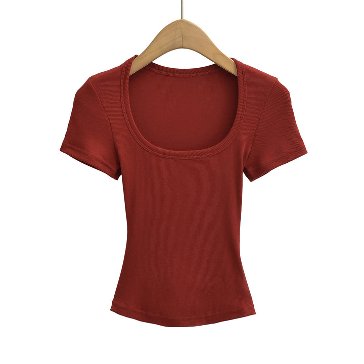 Dame figursyet rundhalset T-shirt lavet af kvalitetsjersey Stilla