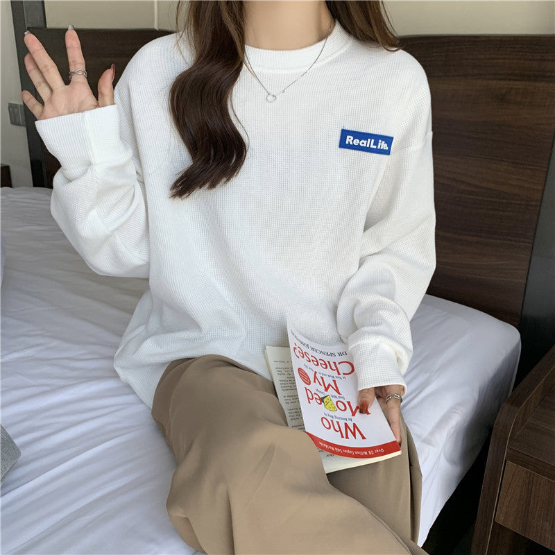 Femme Cozy Tekstureret Pullover Sweatshirt Stilla