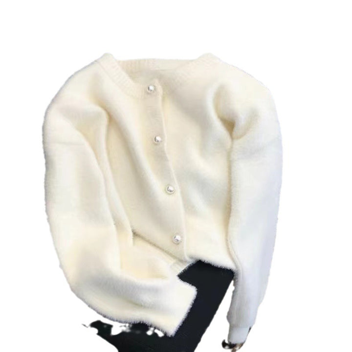 Damer fluffy lang sweater med moderne snit og rund hals Stilla