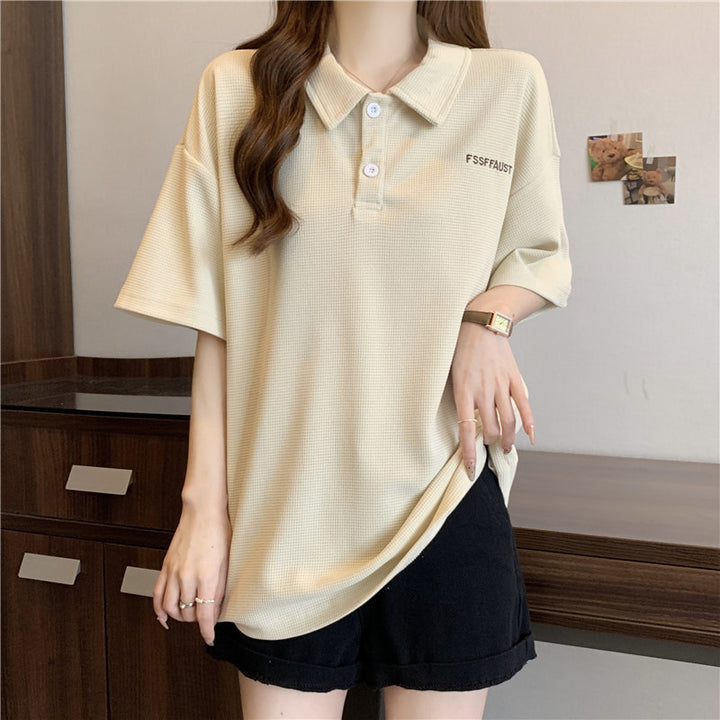 Kvinders Relaxed Fit Struktureret Poloshirt Stilla