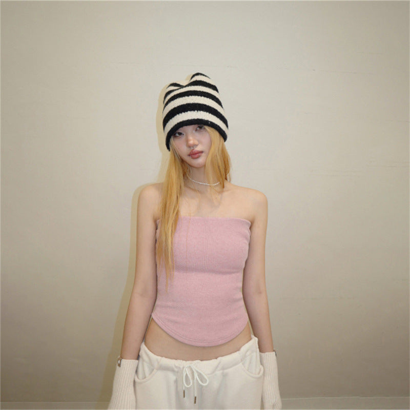 Dame tanktop med elastisk overmateriale og stilfuld snit Stilla