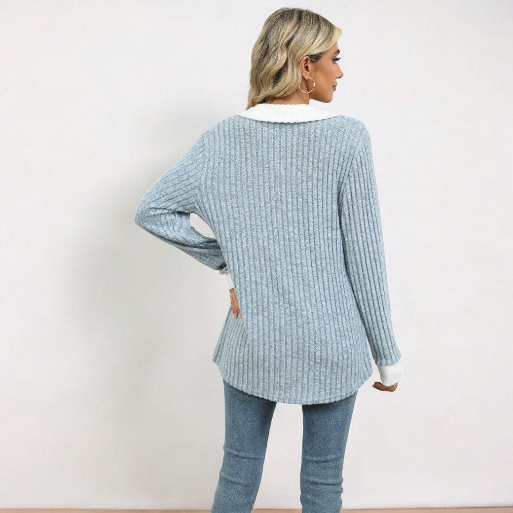 Stilla | Klassisk Bluse Med Lange Ærmer