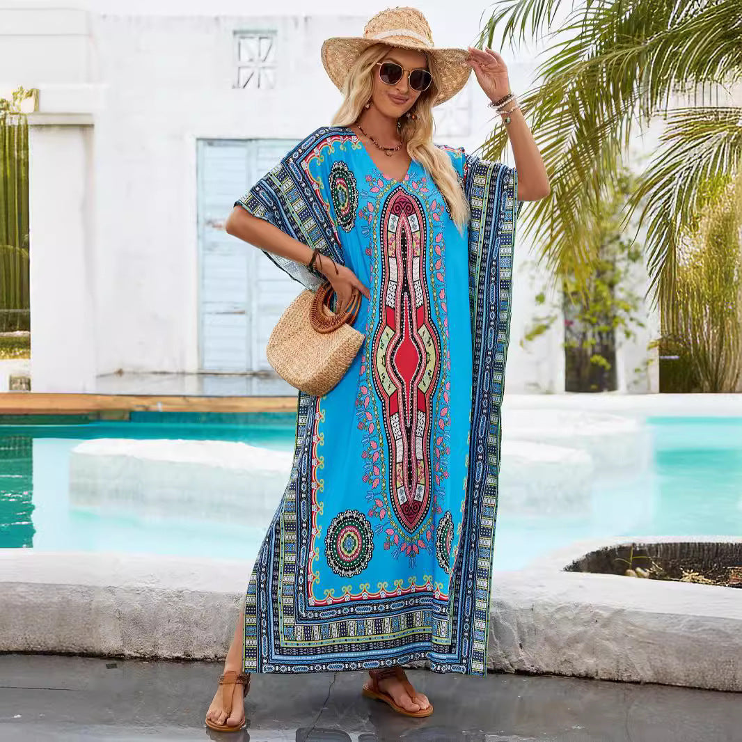 Femme Kaftan Maxi Kjole Stilla