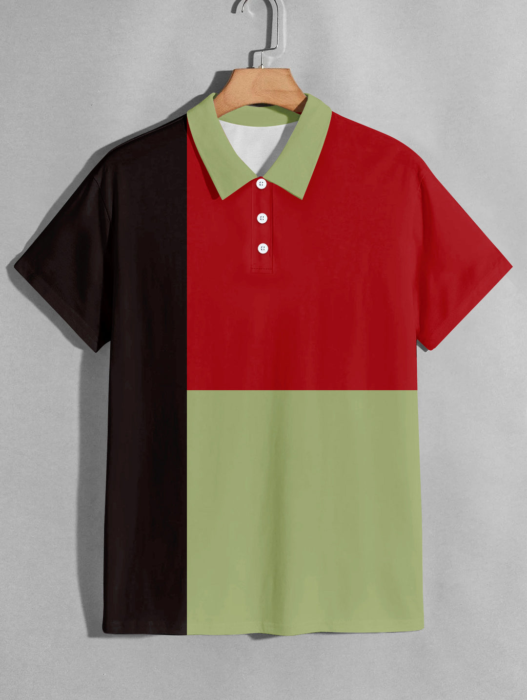 Herrer polo shirt med farveblokdesign og moderne krave Stilla