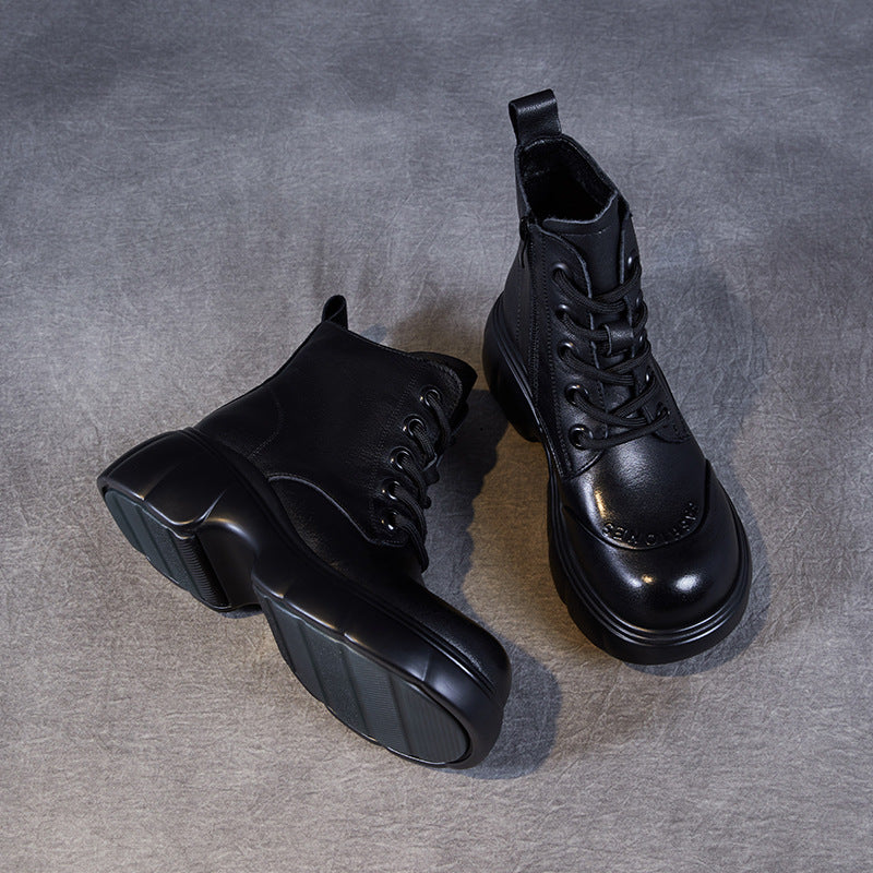 Femme High-Top Fashion Kampstøvler med Chunky-sål Stilla